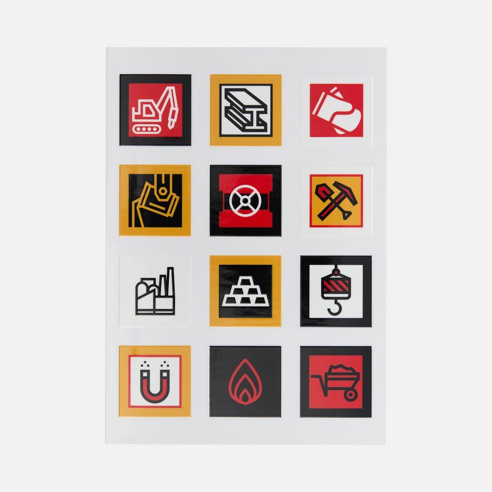 Стикерпак UV-DTF Industry, металлургия