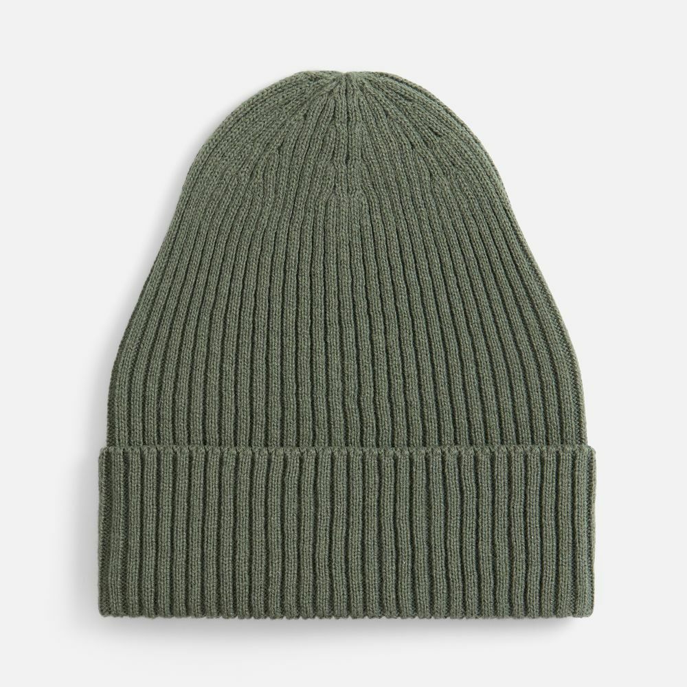 Шапка Catch Match без помпона, зеленая (полынь)