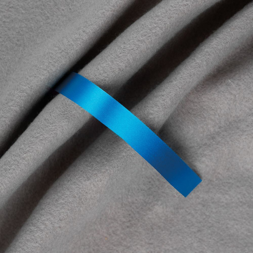 Лента сатиновая Satin 10 S, голубая, 30 см