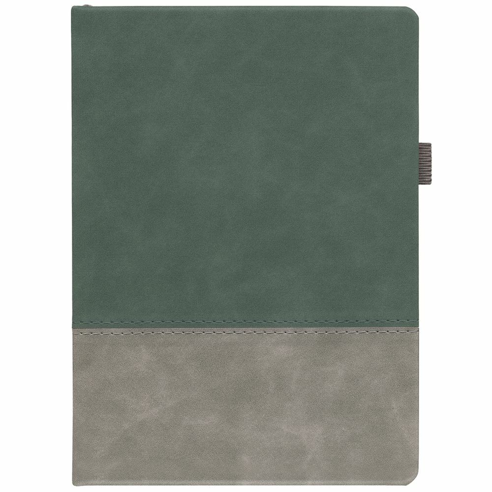 Ежедневник Horizon, недатированный, серый с зеленым