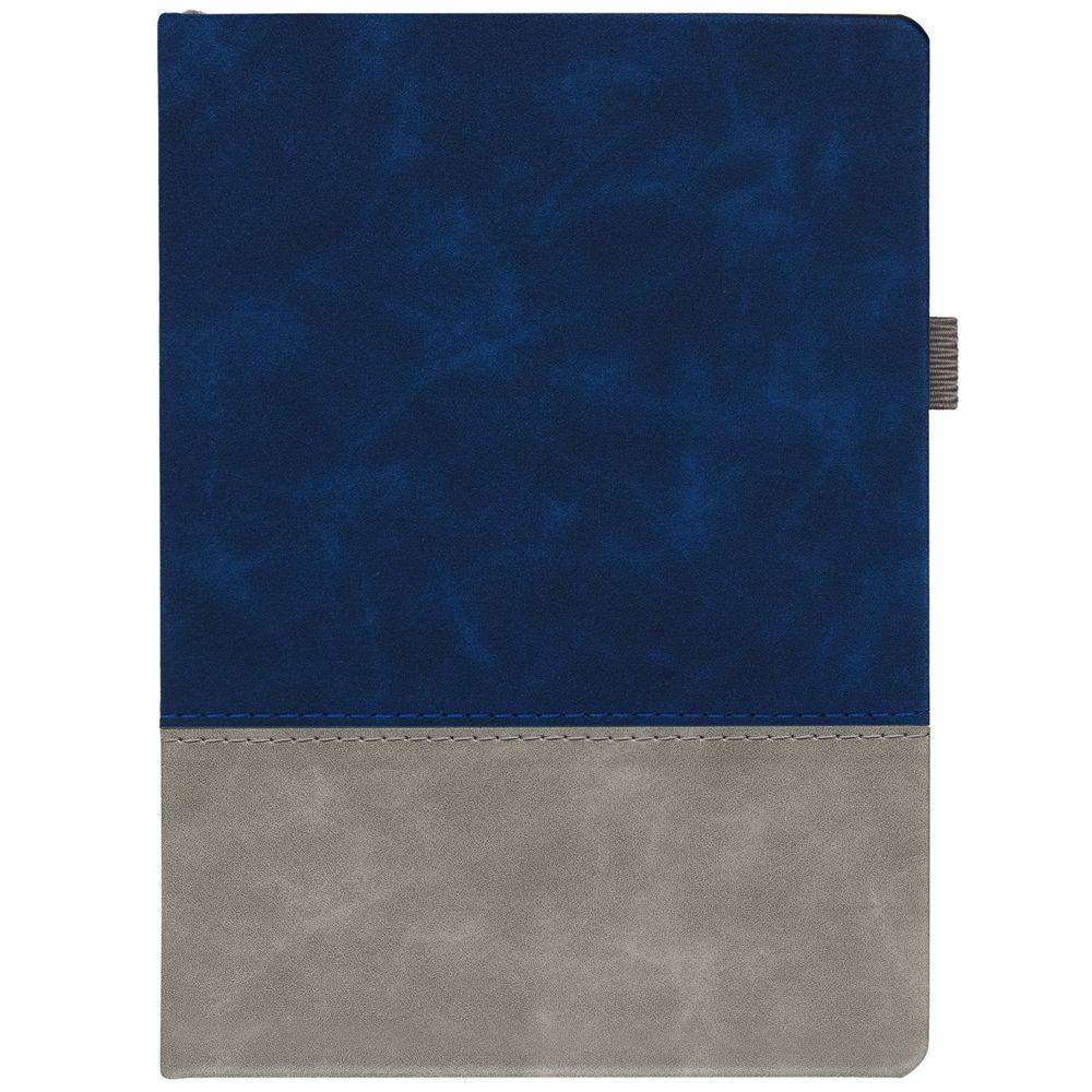Ежедневник Horizon, недатированный, серый с синим