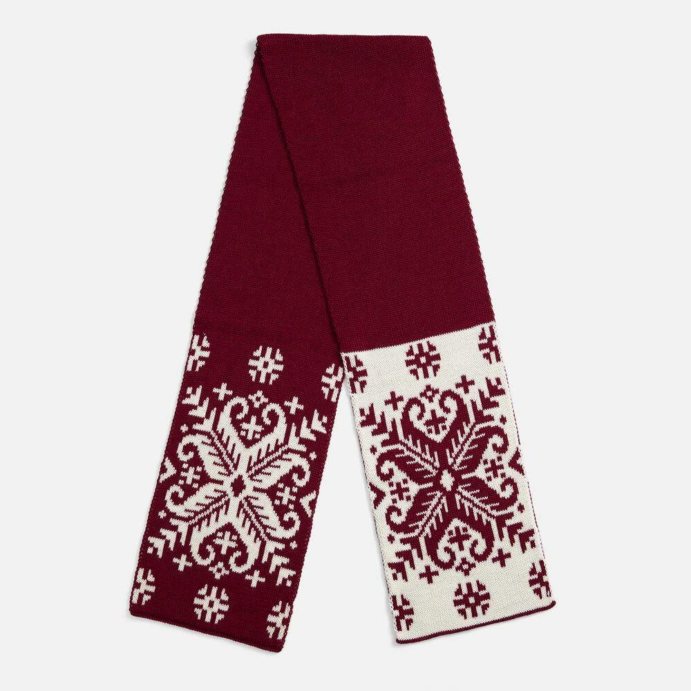 Шарф Wintertude M, красный с белым