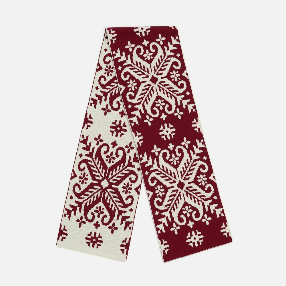 Шарф Wintertude L, красный с белым