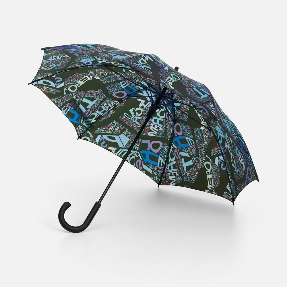 Зонт-трость с полной запечаткой на заказ Зонт-трость с полной запечаткой на заказ