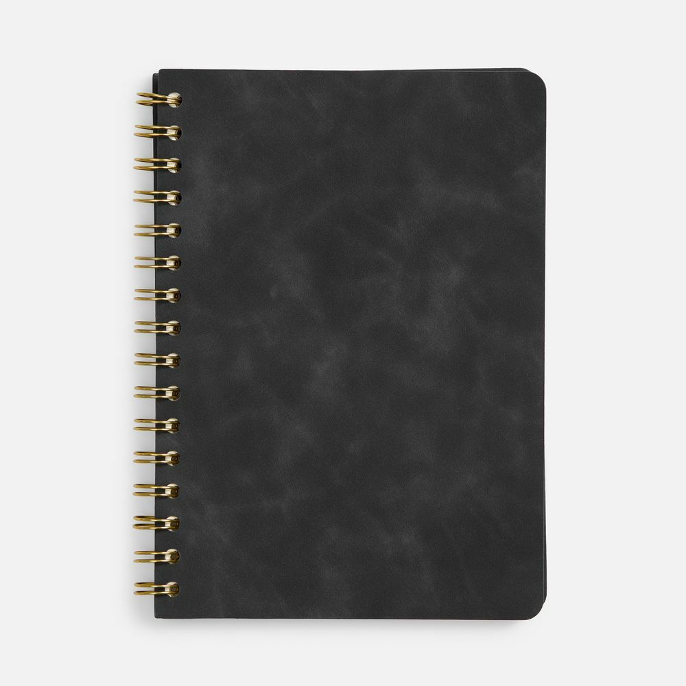 Ежедневник Spiral, недатированный, черный
