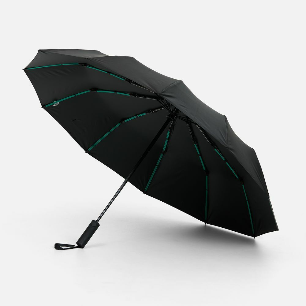 Зонт складной с УФ-защитой Ribstar, черный