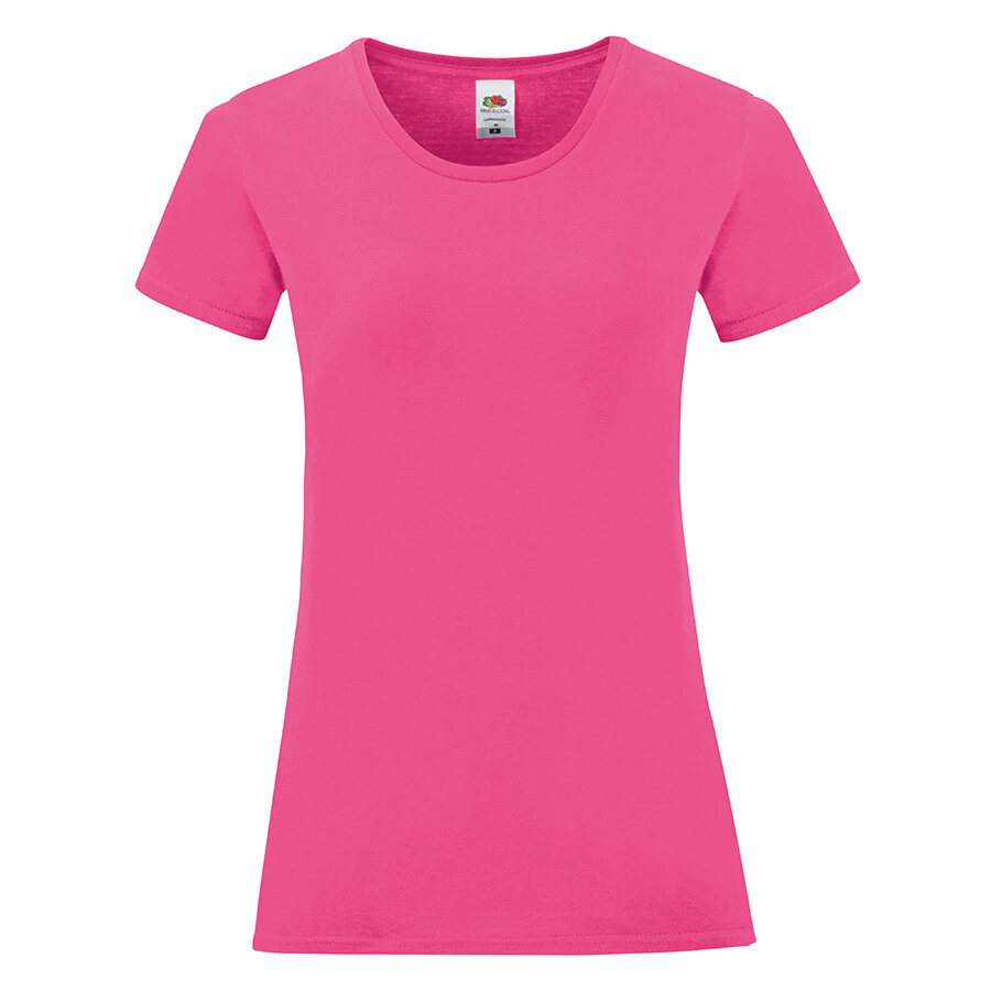 Футболка &quot;Ladies Iconic&quot;, ярко-розовый, XL, 100% хлопок, 150 г/м2
