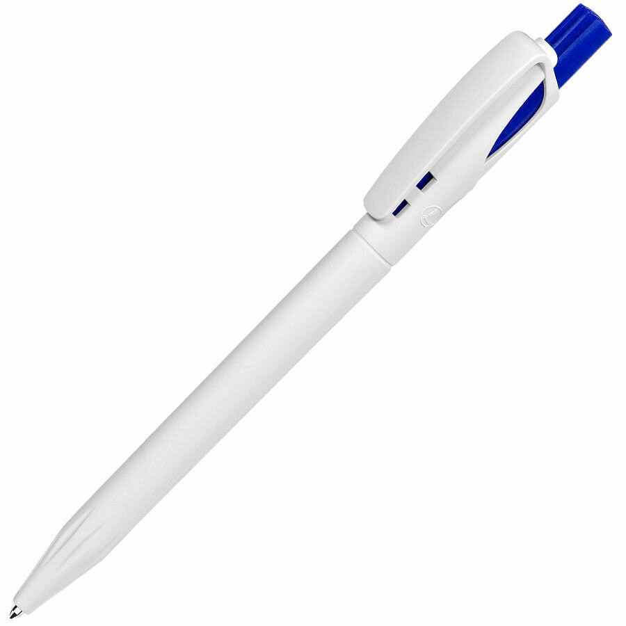 Ручка шариковая TWIN WHITE, белый/синий, пластик