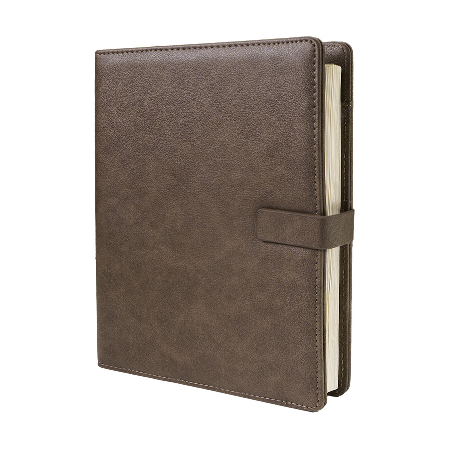 Ежедневник недатированный Coach, B5, коричневый, кремовый блок, подарочная коробка