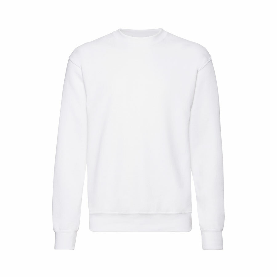Свитшот с начесом &quot;Classic Set-In Sweat&quot;, белый_XL, 80% х/б, 20% п/э, 280 г/м2