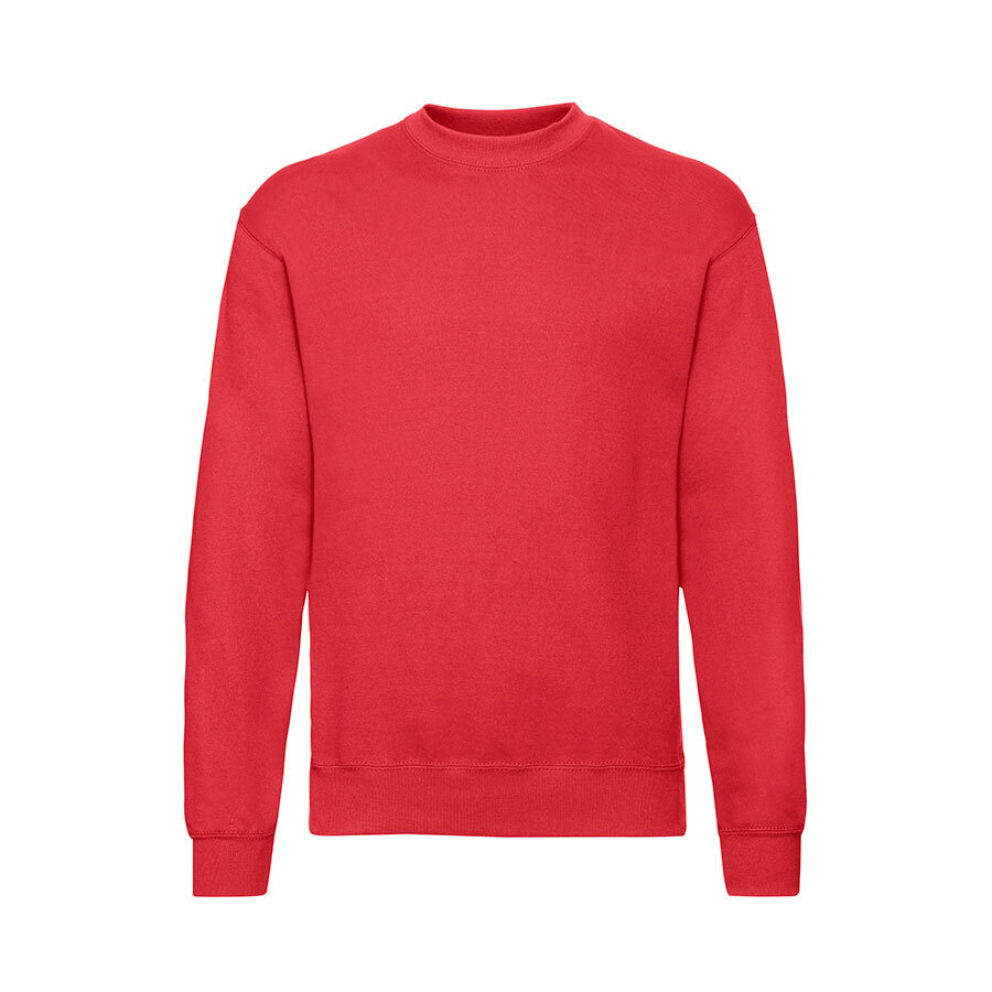 Свитшот с начесом &quot;Classic Set-In Sweat&quot;, красный_L, 80% х/б, 20% п/э, 280 г/м2