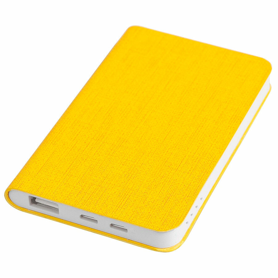 Универсальное зарядное устройство &quot;Provence&quot; (4000mAh),желтый, 7,5х12,1х1,1см, искусственная кожа,пл