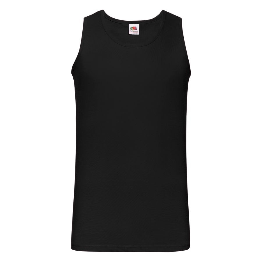 Майка мужская &quot;Athletic Vest&quot;, черный_2XL, 100% х/б, 160 г/м2