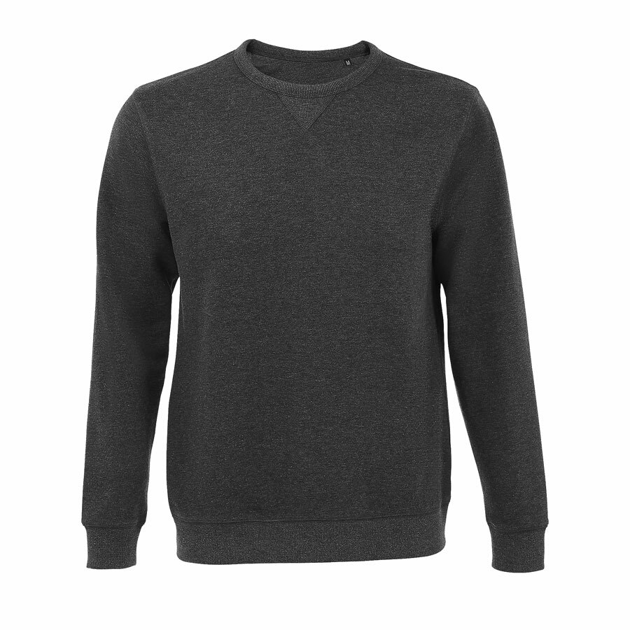 Толстовка  мужская &quot;Sully Men&quot;, т.серый меланж, 3XL, 60% хлопок 40% полиэстер, 280 г/м2