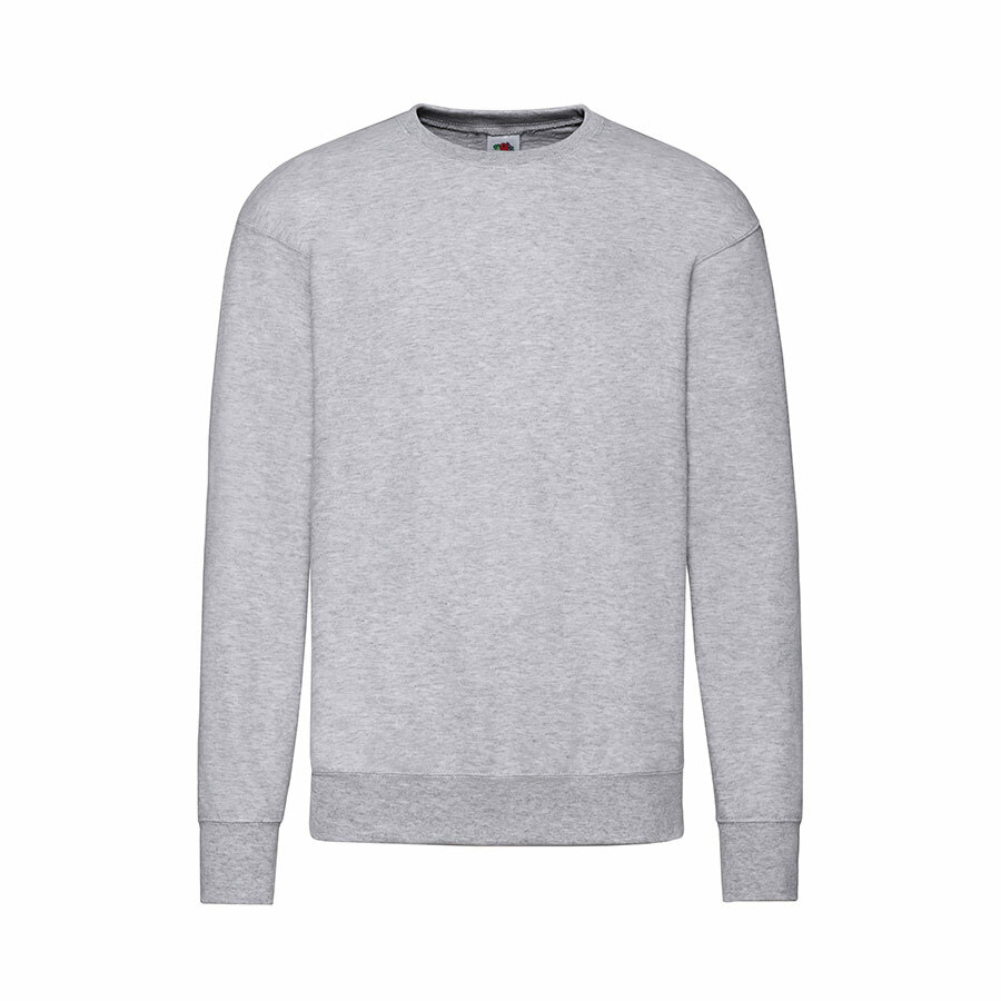 Свитшот без начеса &quot;Lightweight Set-in Sweat&quot;, серый, S, 80% х/б 20% полиэстер, 240 г/м2