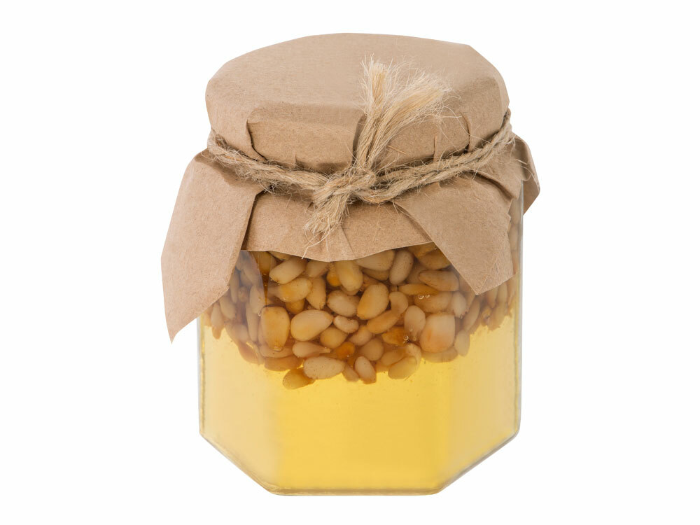 Сувенирный набор &quot;Мед с кедровыми орешками&quot; 250 гр