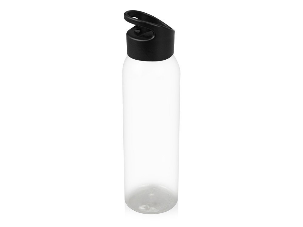 Бутылка для воды &quot;Plain 2&quot; 630 мл, прозрачный/черный