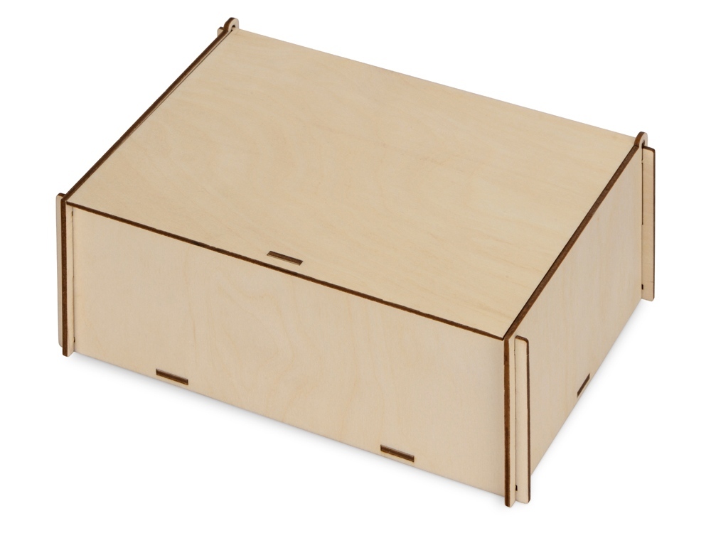 Деревянная коробка для гирлянды с наполнителем-стружкой &quot;Ларь&quot;