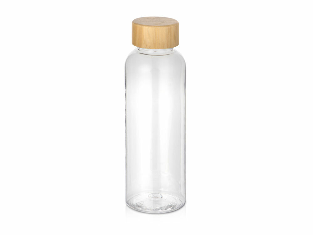 Бутылка из переработанного пластика &quot;Kato Bamboo&quot; с бамбуковой крышкой, 500 мл