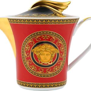 Чайник Versace «Medusa», красный/золотистый (Р)