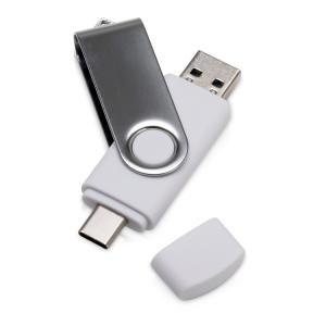 USB3.0/USB Type-C флешка на 32 Гб «Квебек C», белый