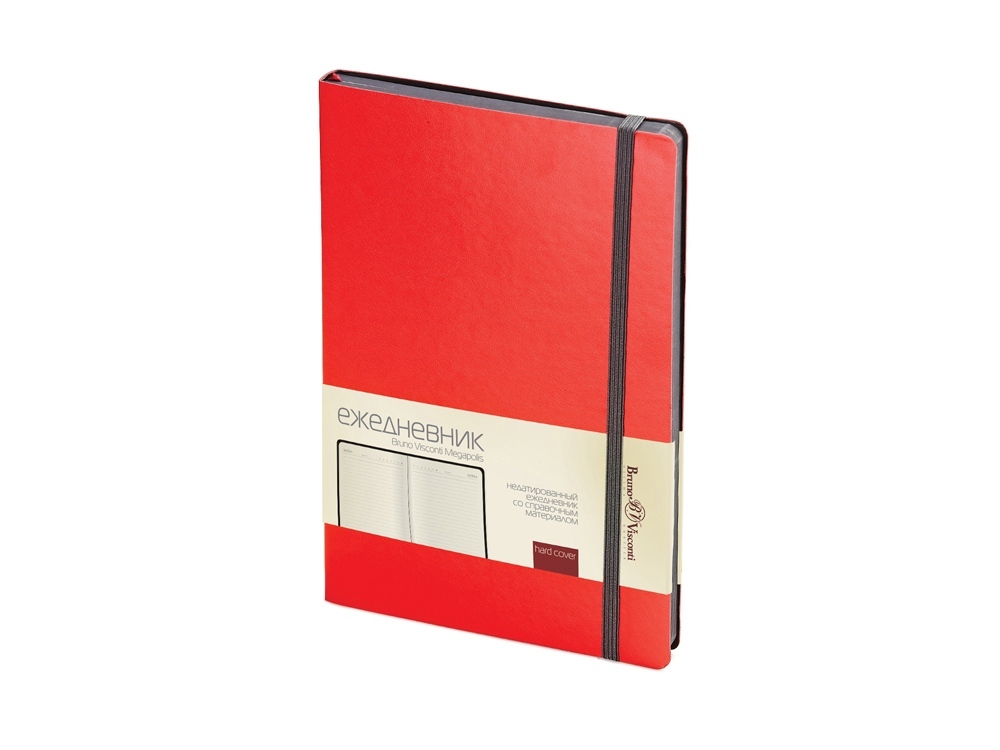 Ежедневник А5 недатированный «Megapolis Soft», красный (Р)