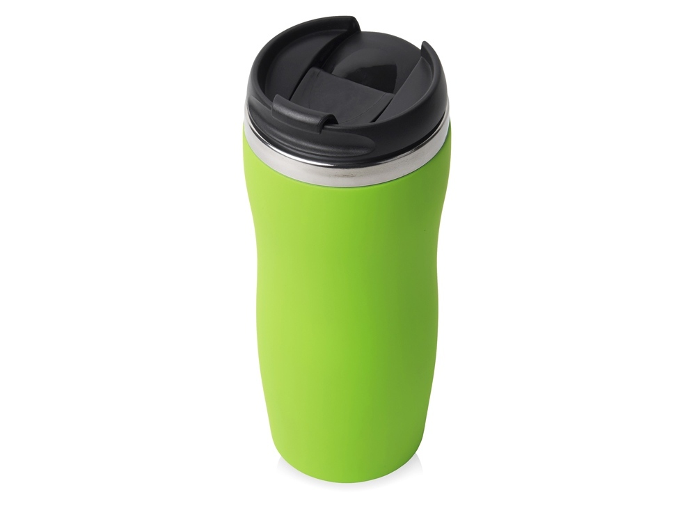 Термокружка &quot;Double wall mug C1&quot;, soft touch, 350 мл, зеленое яблоко