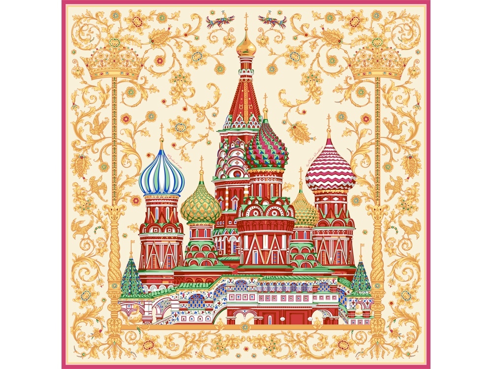 Платок "Собор Василия Блаженного"