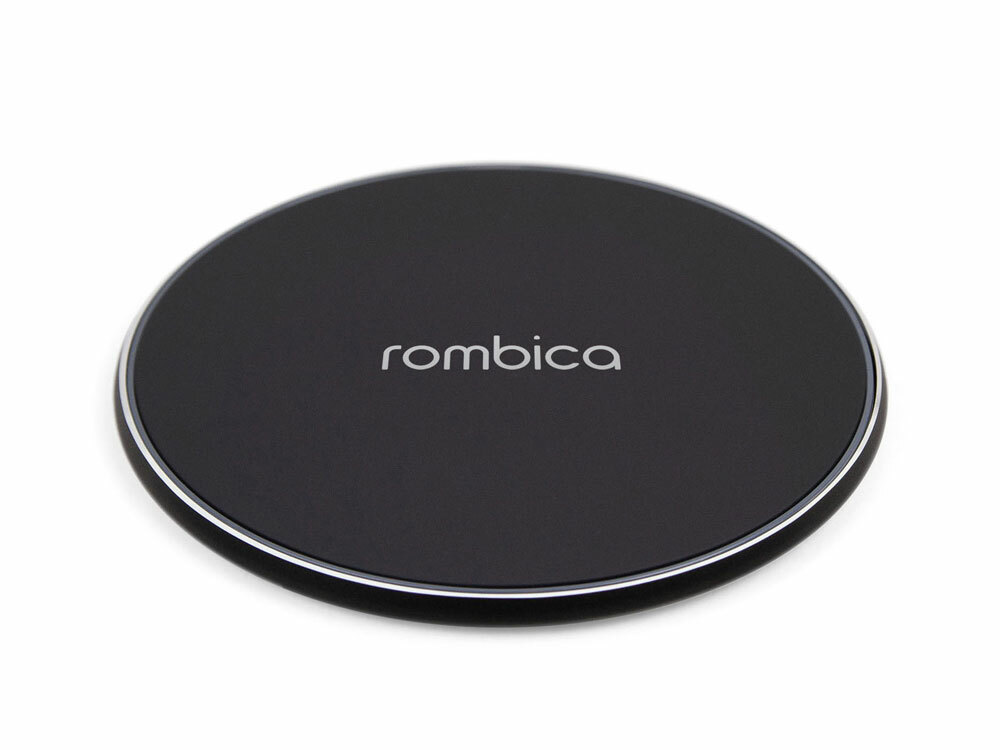 Беспроводное зарядное устройство Rombica  «NEO Core Quick» c быстрой зарядкой, черный (с лого) (Р)
