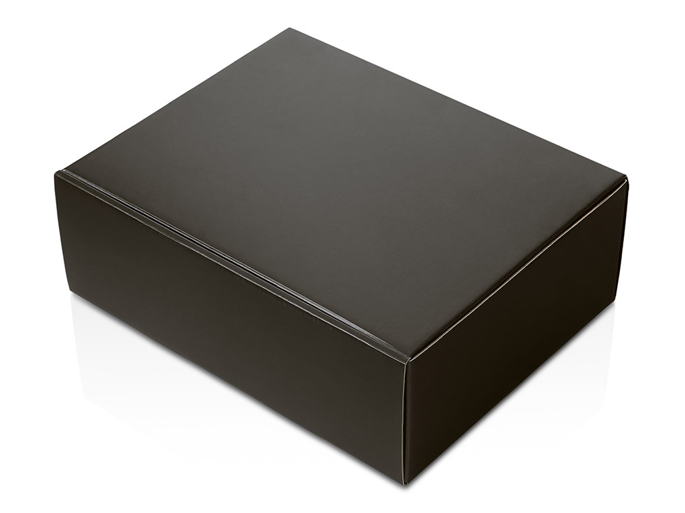 Коробка подарочная «Raven», XL , черная, вн. размер 300х235х105 мм., горизонтальная