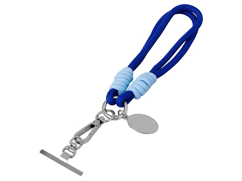 Брелок-браслет "Bohemian" c металлическим держателем для телефона, синий