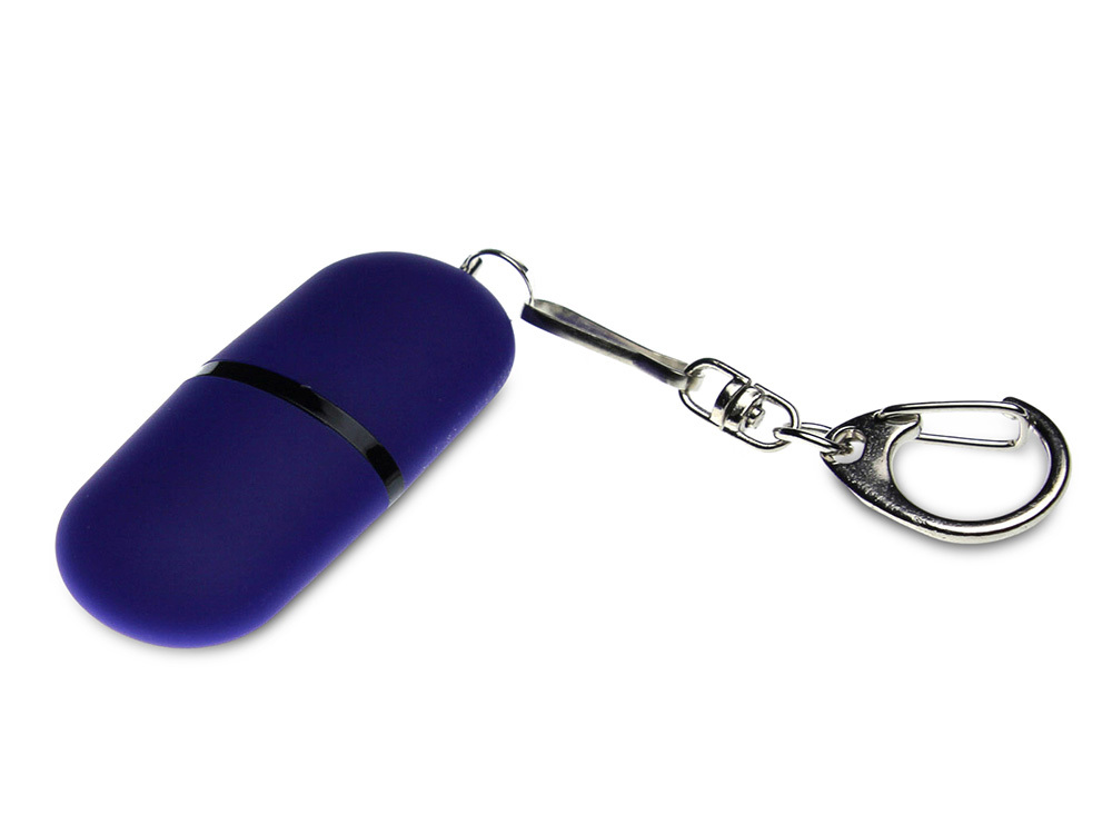 Флешка Goutte Soft-touch на 128 Гб, синий