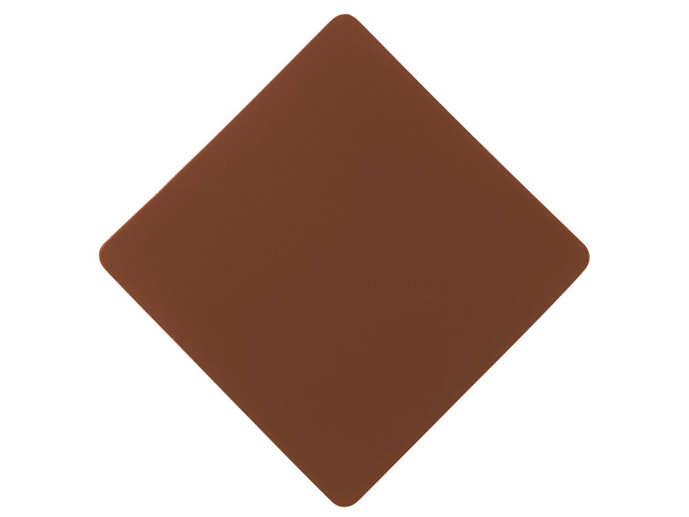 ПАТЧ РОМБ soft-touch (коричневый) 7,6 х 7,6 см