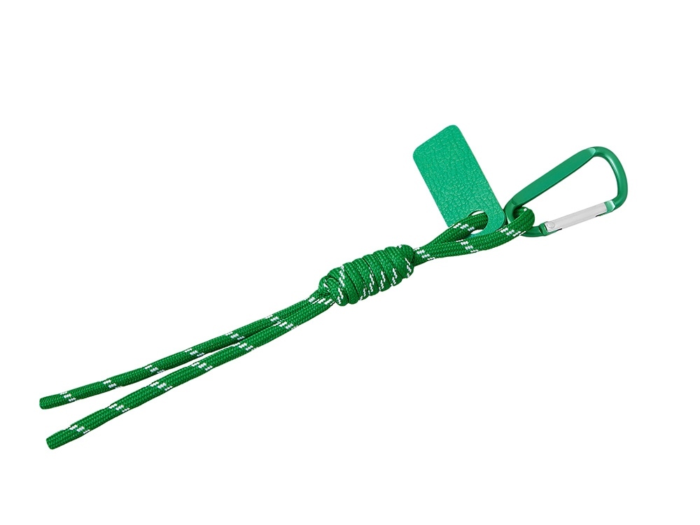 Брелок-веревочка на карабине "Trinket", зеленый