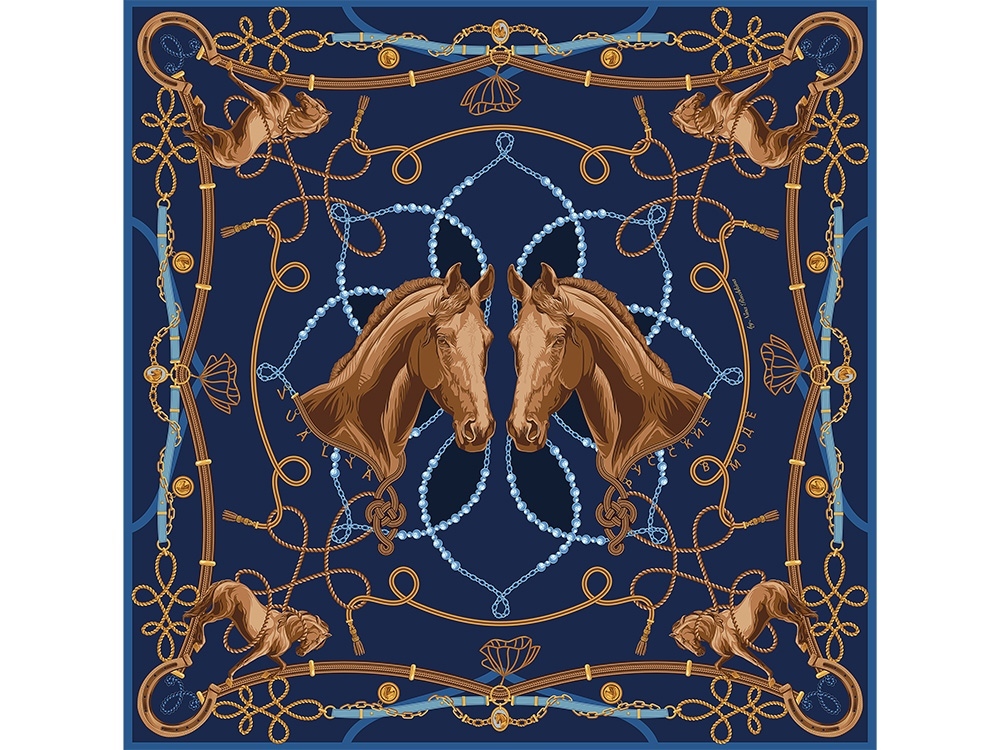 Платок «Конный клуб»