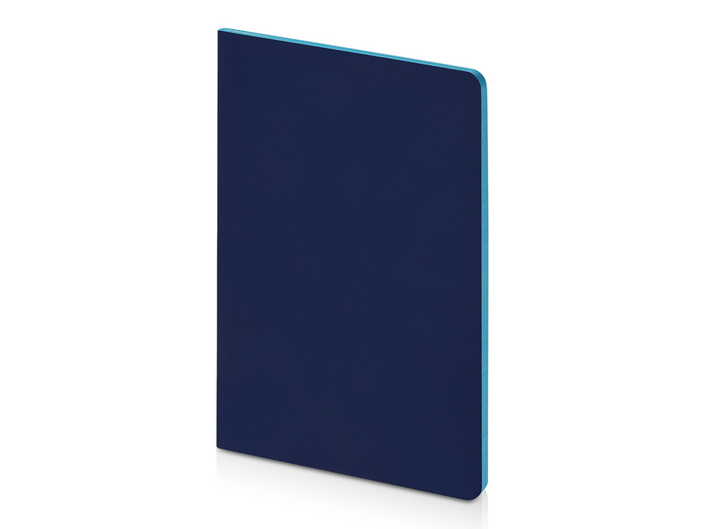 Бизнес-тетрадь А5 &quot;Pragmatic Contrast&quot;, 40 листов в клетку, темно-синий с бирюзовым срезом