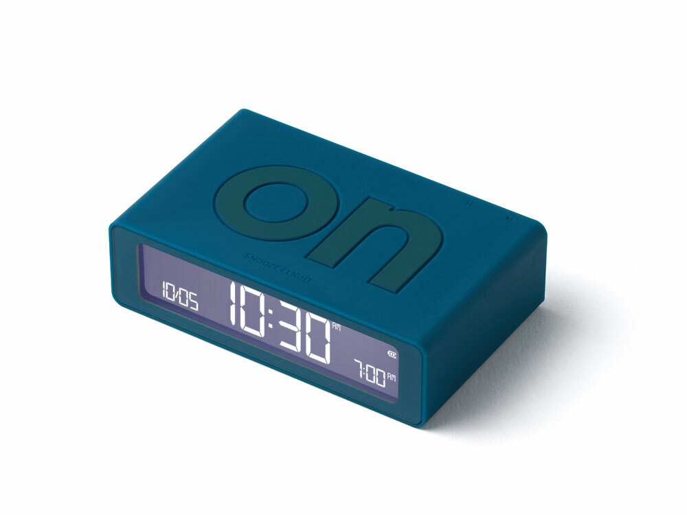 Часы настольные Flip Mini, темно-бирюзовый