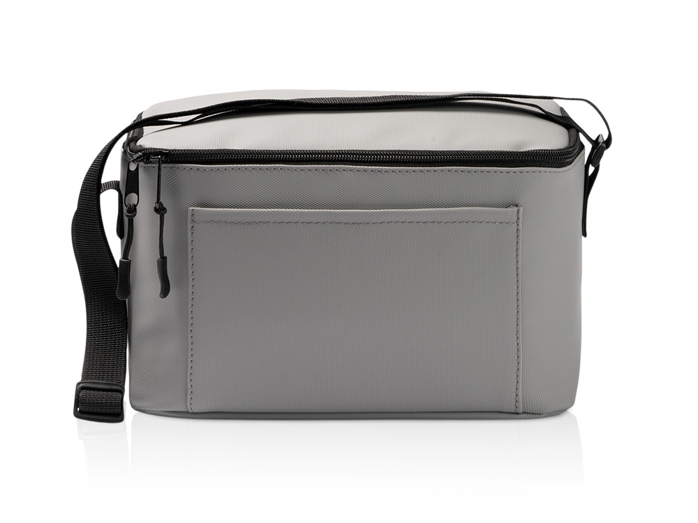 Сумка-холодильник из искусственной кожи с регулируемыми ручками Дэнвер (DENVER), серый