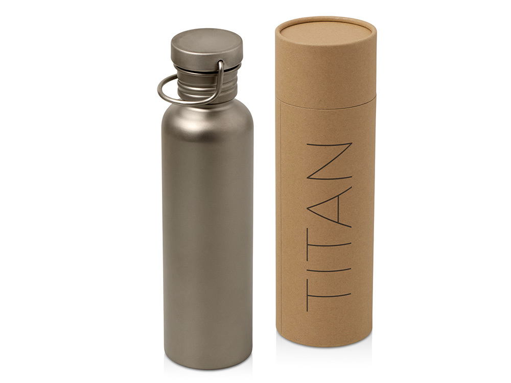 Бутылка для воды из титана &quot;Titan&quot;, 750ml, темно-серый