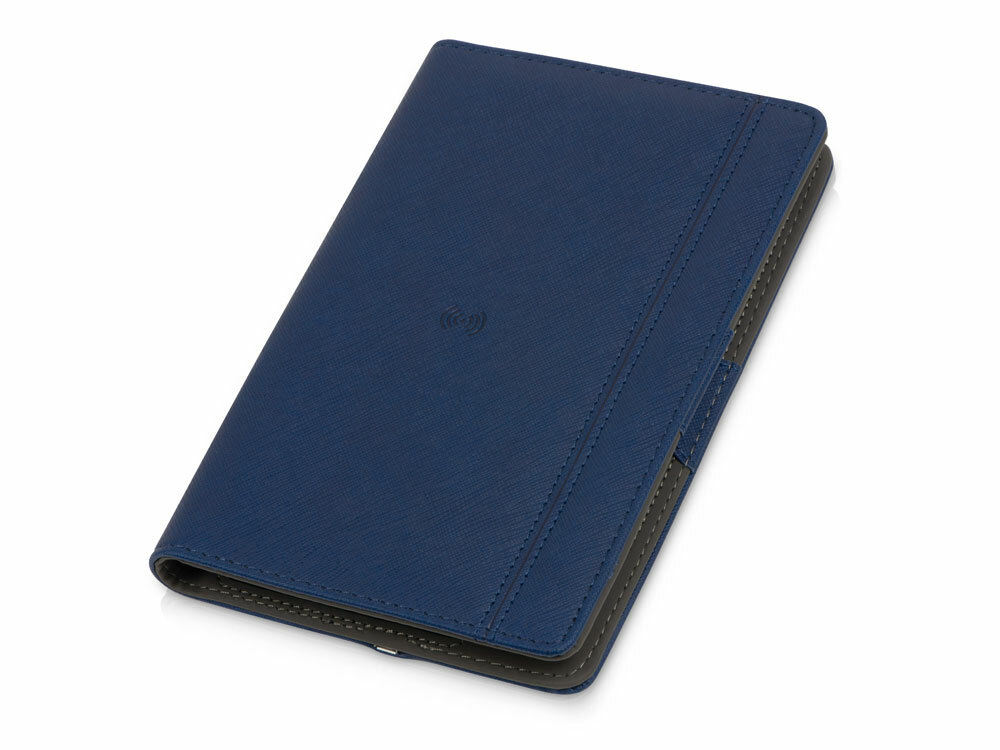 Органайзер с функцией беспроводной зарядки "Manner", 5000 mah, темно-синий (Р)