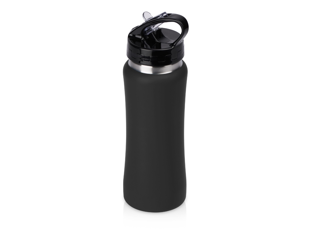 Бутылка для воды &quot;Bottle C1&quot;, сталь, soft touch, 600 мл, черный