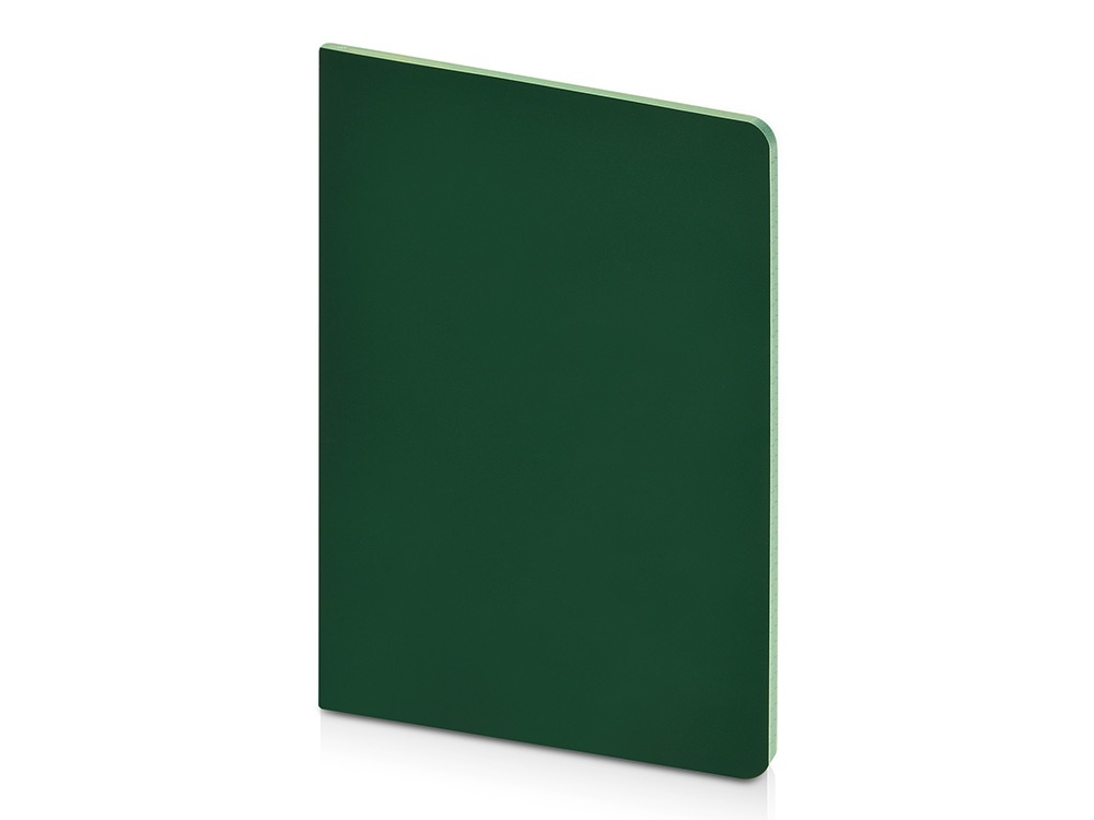 Бизнес-тетрадь А5 &quot;Pragmatic Contrast&quot;, 40 листов в клетку, темно-зеленый с салатовым срезом