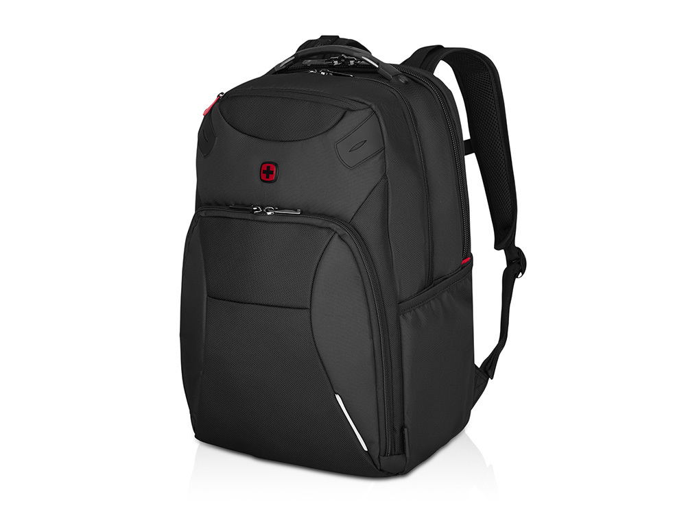 Рюкзак WENGER Cosmic 17", чёрный, переработанный ПЭТ/ПВХ/полиэстер, 34 x 23 x 49 см, 30 л