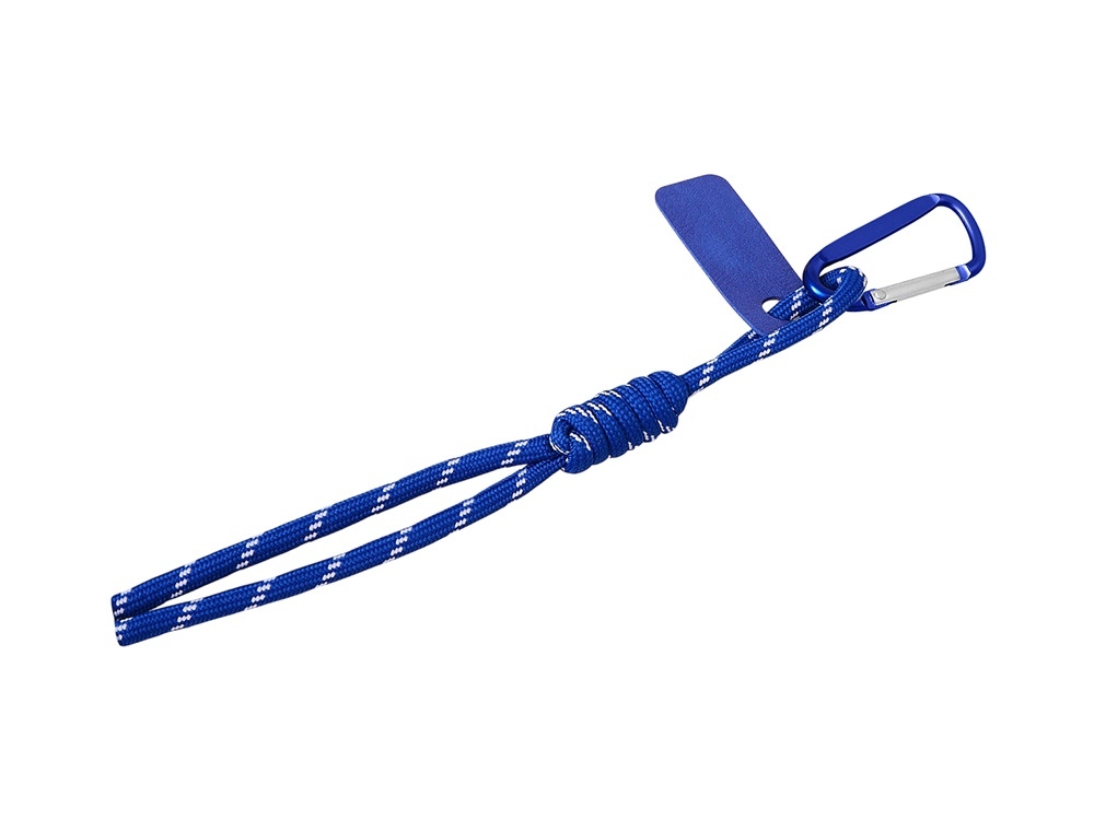 Брелок-веревочка на карабине "Trinket", синий