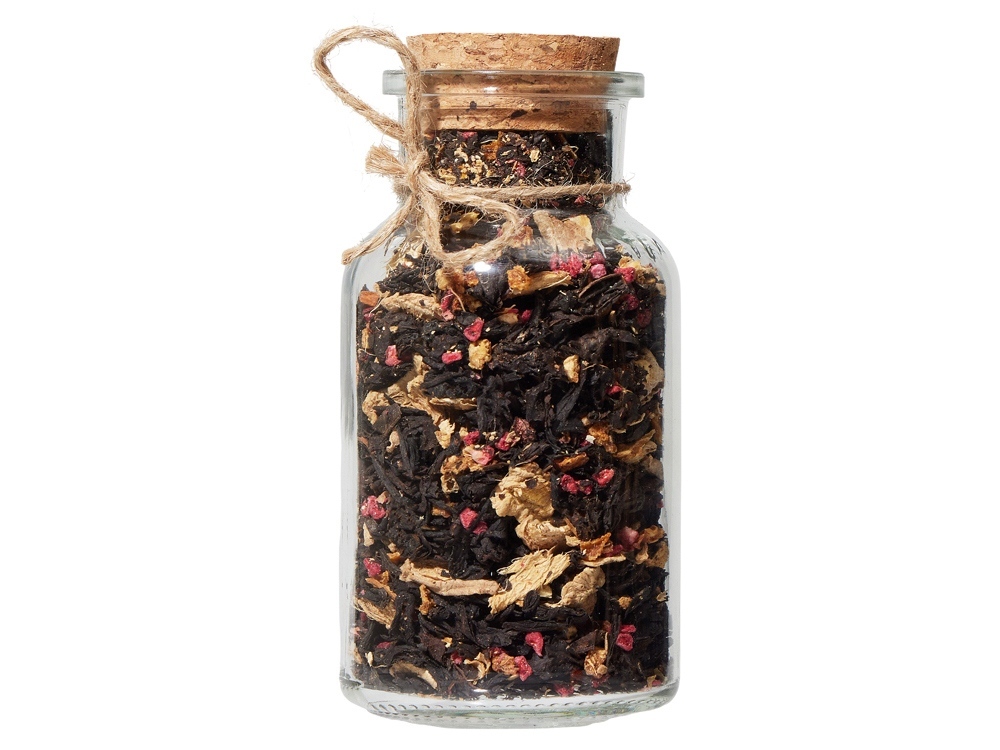 Сокочай чёрный Имбирь, Апельсин и Малина,  50 г.