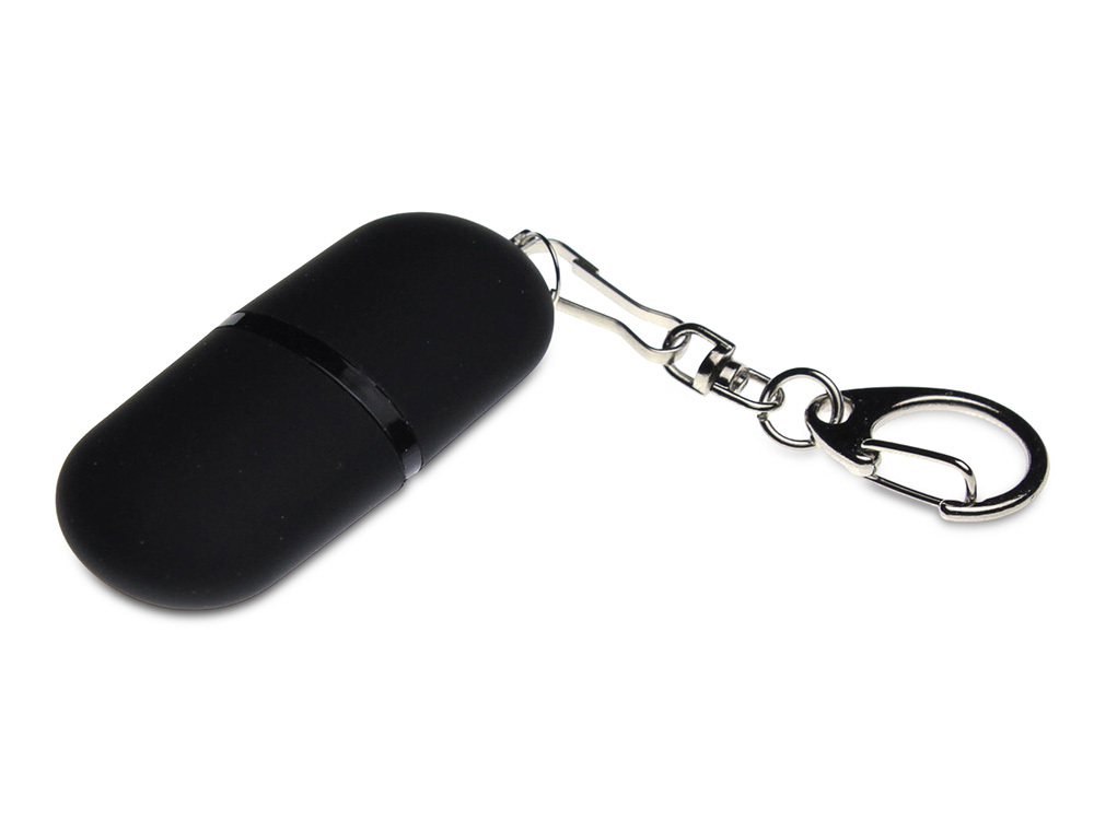 Флешка Goutte Soft-touch на 512 Мбайт, черный