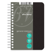 Бизнес - блокнот А6 (99 х 139 мм.) "xPro" 80 л., черный