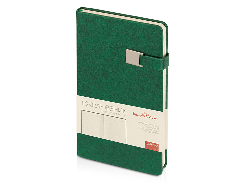 Ежедневник недатированный А5 &quot;Premier&quot;, зеленый