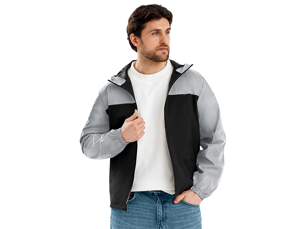 Ветровка светоотражающая «Рефлектор гибрид», светоотражающий/черный