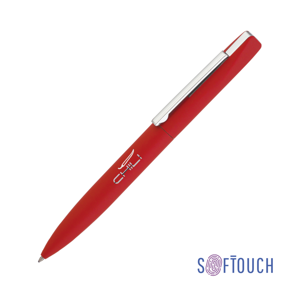 Ручка шариковая &quot;Mercury&quot;, покрытие soft touch красный